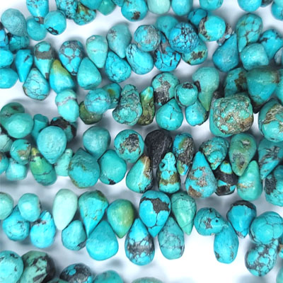 CHINESE TURQUOISE TEAR DROP 8X10-15X22MM